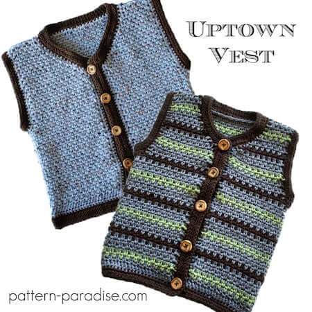 Crochet Toddler Vest Pattern by The Pattern Paradise