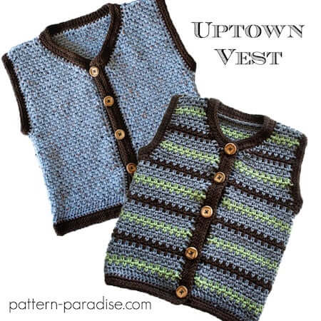 crochet baby vest pattern free