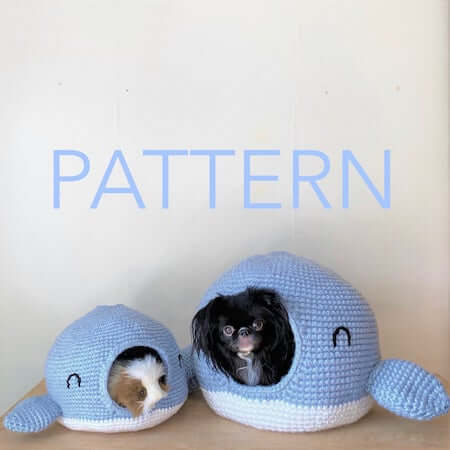 Pet Cave Crochet Whale Pattern by Foxalope Fiber Co