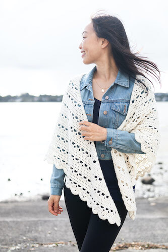 Easy Crochet Wrap Pattern by For The Frills