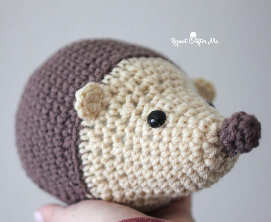 Free Crochet Hedgehog Pattern by Repeat Crafter Me