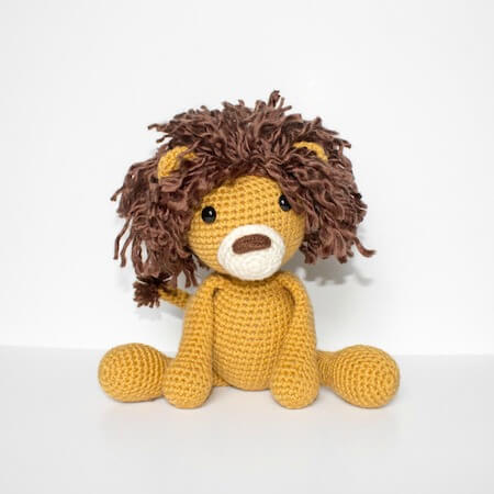 Free Crochet Lion Pattern by The Friendly Red Fox