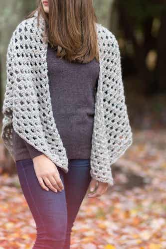 Free Crochet Shawl Granny Pattern by Easy Crochet