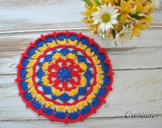 Free Mandala Crochet Pattern by Cre8tion Crochet