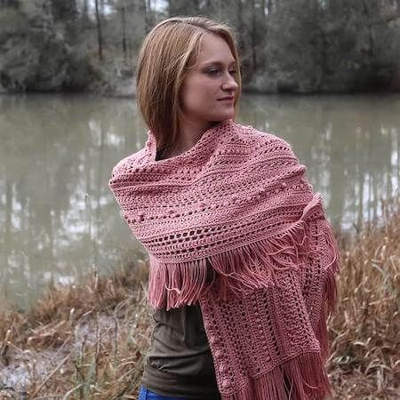 Free Sampler Shawl Crochet Pattern by Furls Crochet