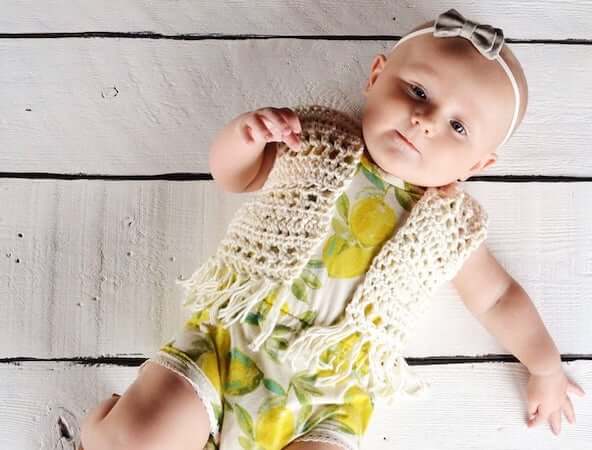 Kids Boho Vest Crochet Pattern by Sweet Everly B