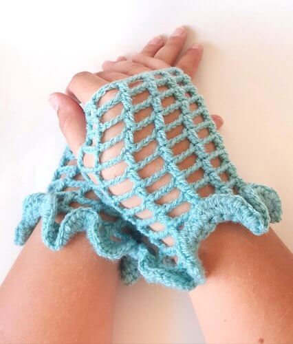 Lace Crochet Gloves Patterns by Crochet Create