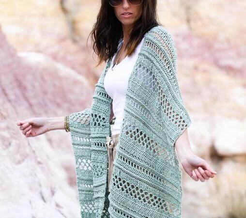 Light Shawl Crochet Pattern by Mama In A Stitch