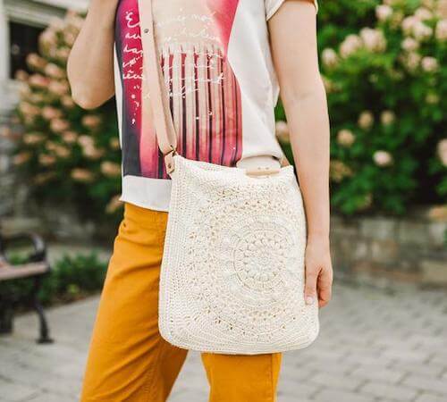 Marigold Cross Body Bag Crochet Pattern by 1 Dog Woof