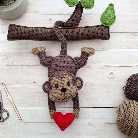 Monkey Amigurumi Crochet Pattern by Spin A Yarn Studio