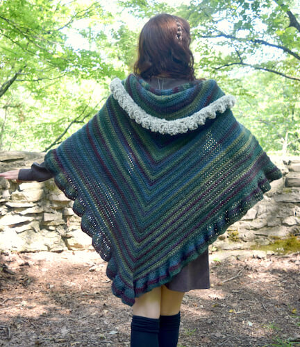 Novella Shawl Crochet Pattern by Morale Fiber