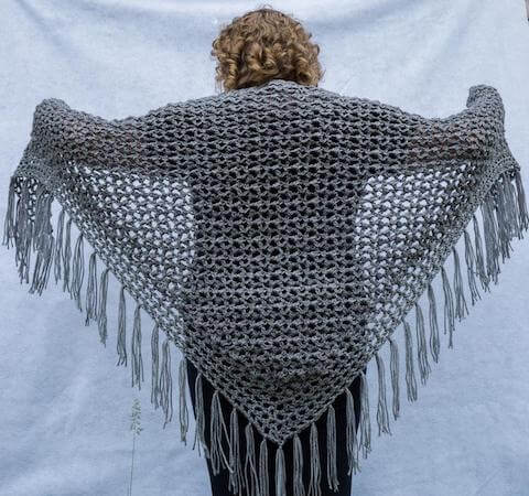 Pebble Lace Crochet Shawl Pattern by Moxie Lace