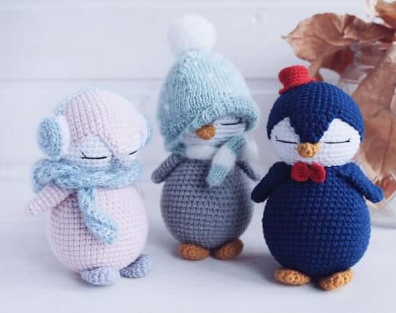 Penguin Baby Toy Crochet Pattern by Toys Crochet Studio