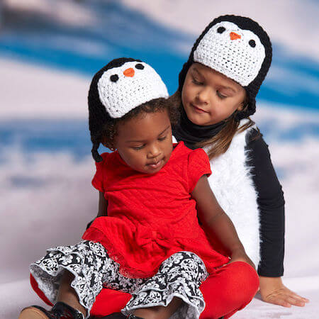 Penguin Hat Crochet Pattern by Red Heart