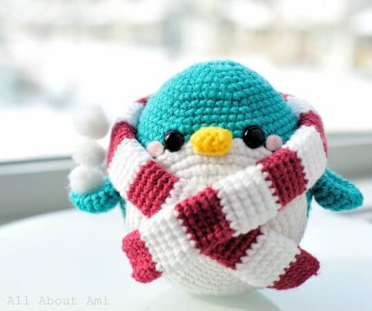 Snuggles, The Penguin Crochet Pattern by All About Ami