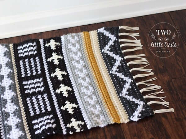 Tapestry Crochet Rug Pattern by TLB Patterns