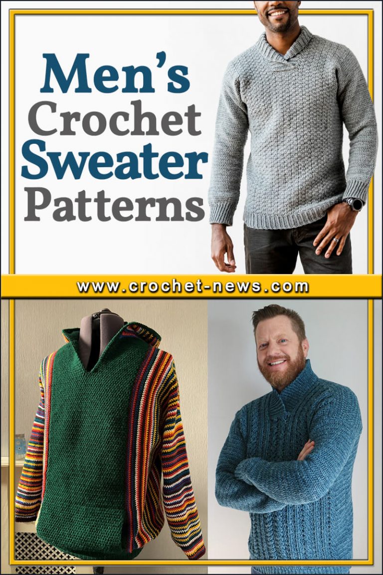 9 Men's Crochet Sweater Patterns Crochet News