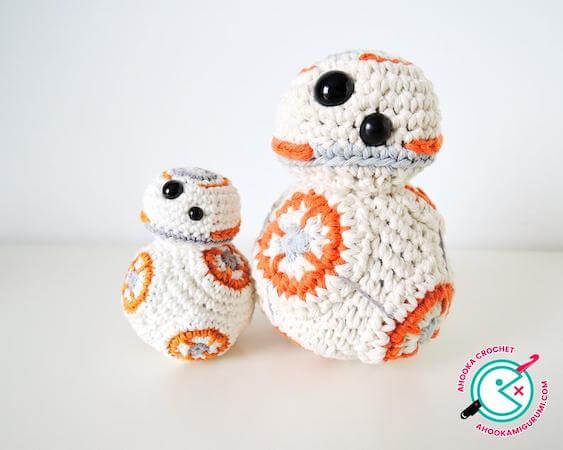 15 Crochet Star Wars Patterns BB-8 Star Wars Robot Crochet Pattern by Ahooka