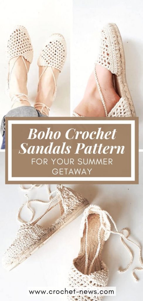 Boho Crochet Sandals Pattern By MakabakaFootwear