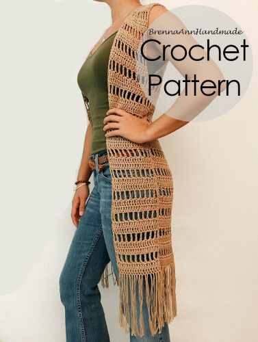 Lightweight Extra Long Duster Crochet Pattern by BreannaAnnHandmade