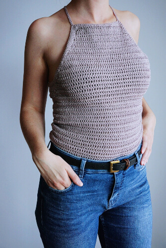 Summer Basic Top Crochet Camisole Pattern by Shestartsagain