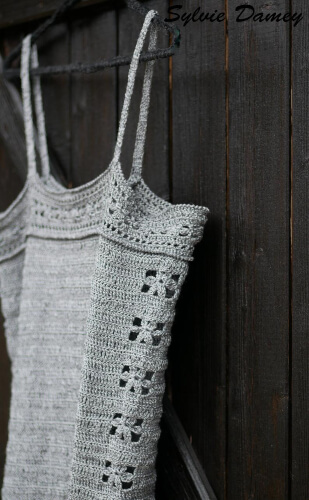 Summer Crochet Top Camisole Pattern from SylvieDameyCrochet
