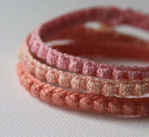 Red Heart Trio Of Crochet Friendship Bracelets | Yarnspirations