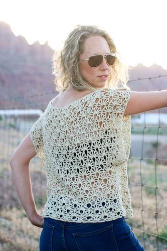 Canyonlands Boho Crochet Top Pattern by Make And Do Crew