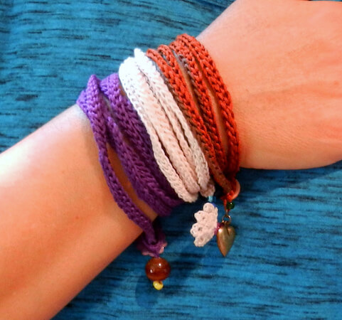 Charmed Wrap Bracelet Crochet Pattern by Deanna Young