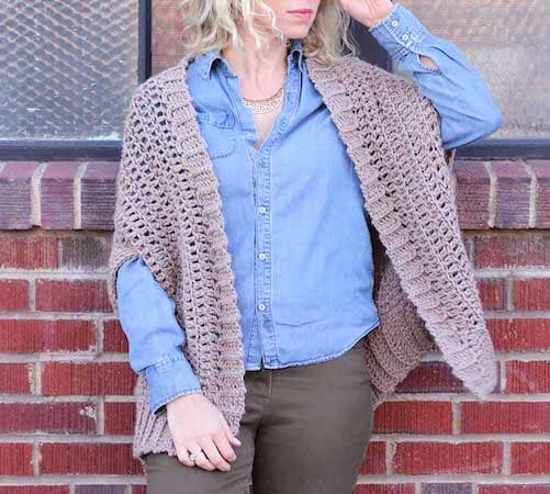 Cocoon Cardigan Free Crochet Pattern by Make And Do Crew