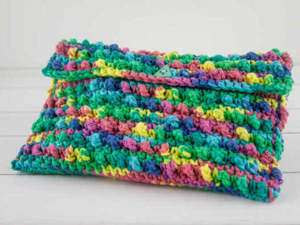 Cool Cobbles Clutch Crochet Pattern by Stitch In Progress