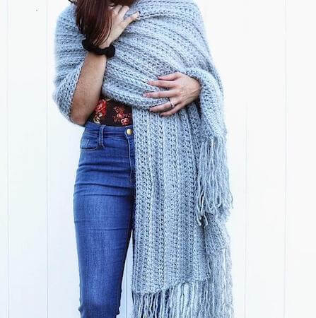 Cozy Hygge Blanket Wrap Crochet Pattern by Sigoni Macaroni