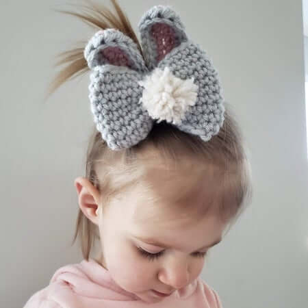 Crochet Bunny Ears Bow Pattern by But First Crochet