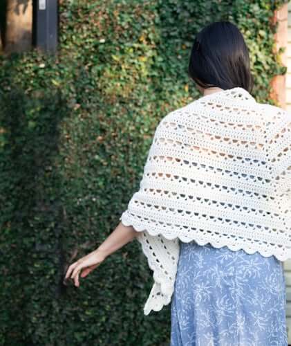 Crochet Dewdrop Wrap Pattern by For The Frills