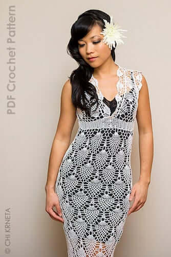 Crochet Lace Dress Pattern by ChiK Designs