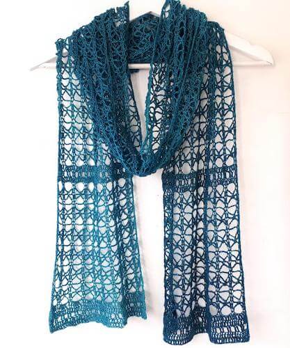 Crochet Lace Scarf Pattern by Annie Design