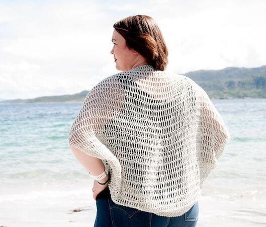 Crochet Laxus Cocoon Cardigan Pattern by Joy Of Motion Crochet