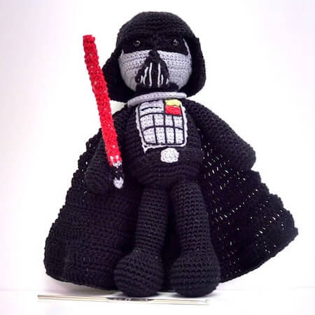 Darth Vader Amigurumi Doll Crochet Pattern by Felt Magnet