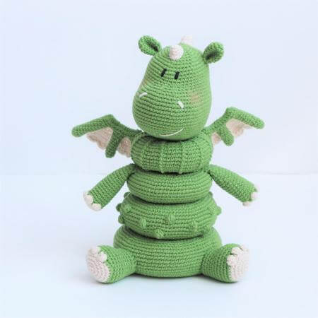 Dragon Stacking Toy Crochet Pattern by Zenknit RU