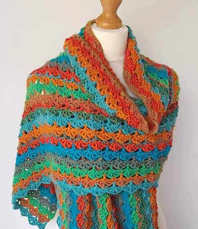 Easy Crochet Wrap Free Pattern by Annie Design Crochet