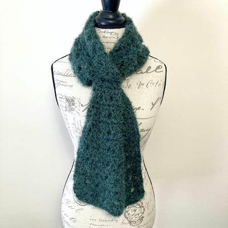 Enchanted Keyhole Scarf Crochet Pattern by Simply Hooked By Janet
