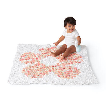 Flower Power Blanket Crochet Pattern by Yarnspirations