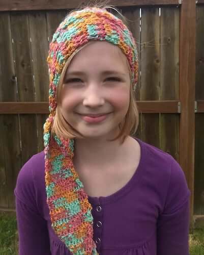 Head Scarf Crochet Pattern by Kickin Crochet