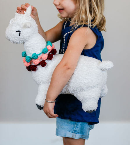 Huggable Crochet Alpaca Toy Pattern by Make And Do Crew