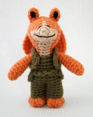 Jar Jar Binks Star Wars Mini Amigurumi Pattern by Lucyravenscar