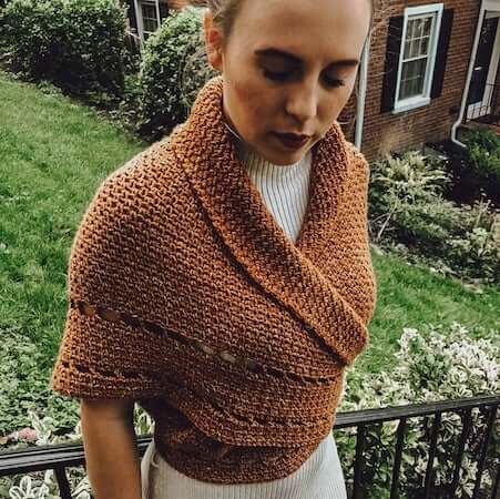 Outlander Inspired Wrap Crochet Pattern by Crab Abble