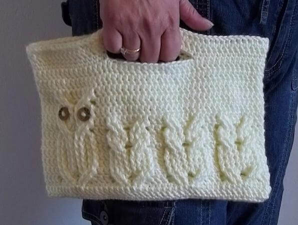 Owl Clutch Crochet Pattern by The Hook Hound