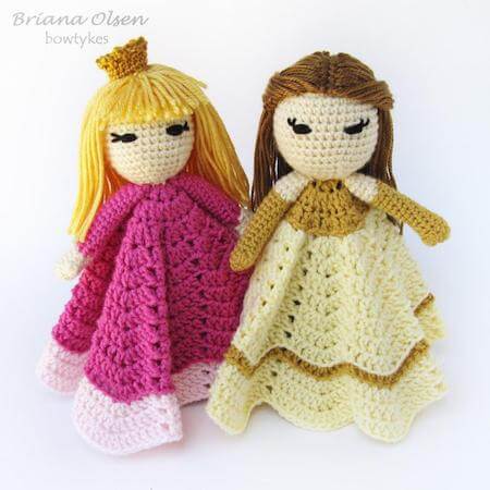 Princess Lovey Crochet Pattern by Bowtykes