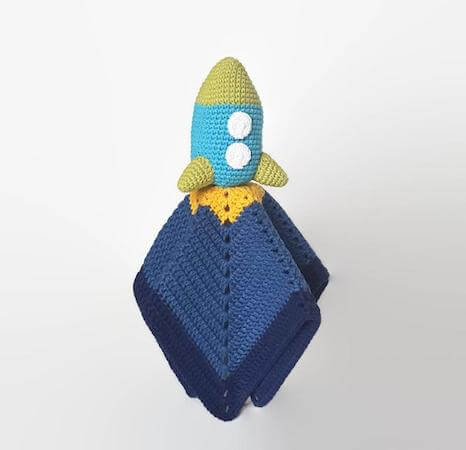Rocket Lovey Crochet Pattern by Tilly Some