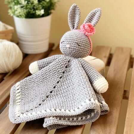 Sleepy Bunny Lovey Crochet Pattern by Tilly Some